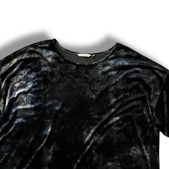 Soft Surroundings Alize Top Crushed Velvet Boxy Lagenlook Half Sleeves Size 2XL - Picture 4 of 8